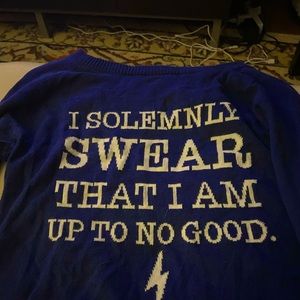 Harry Potter Long Sleeve Blue Shirt Extra Small